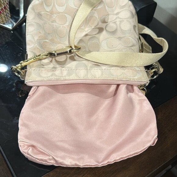 Coach Penelope Signature Jacquard Turnlock Pocket Swingpack Crossbody Bag (EUC) - Picture 14 of 16